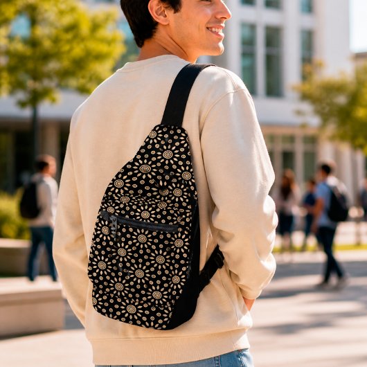 Gouden Zon Retro Sling Bag