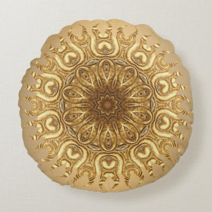 gouden zon rond kussen