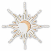 Gouden Zon  Sticker (Voorkant)