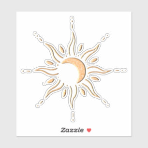 Gouden Zon  Sticker