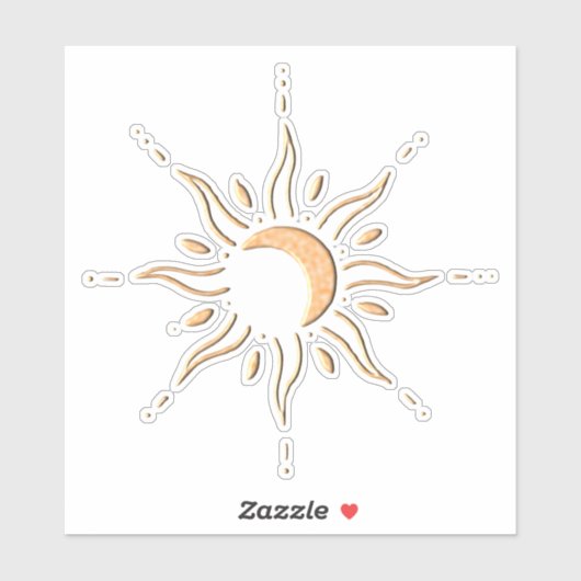 Gouden Zon  Sticker (Vel)