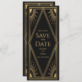 Gouden Zonne Elegante Mystieke Tarot Bewaar de Dat Save The Date (Voorkant / Achterkant)