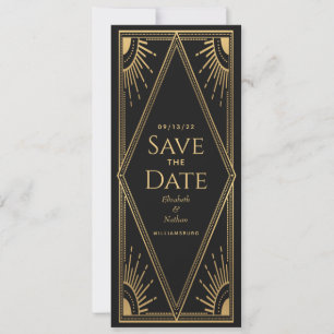 Gouden Zonne Elegante Mystieke Tarot Save the Date