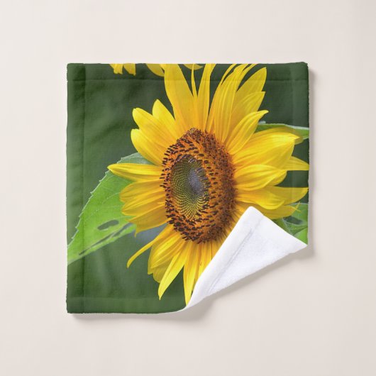 gouden zonnebloem bad handdoek (Wasdoekje)