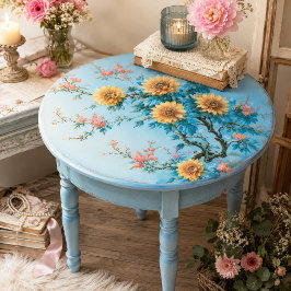 Gouden Zonnebloem Botanische Decoupage Tissuepapier