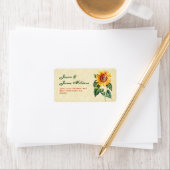 Gouden  Zonnebloem Etiket (Insitu)