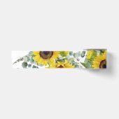 Gouden Zonnebloem Eucalyptus Greenery Satijnen Lint (Voorkant)