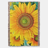 Gouden Zonnebloem Field Serenity Design Deken (Voorkant Verticaal)