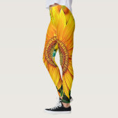Gouden Zonnebloem Field Serenity Design Leggings (Links)