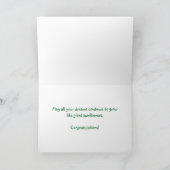 Gouden Zonnebloem gefeliciteerd Kaart (Binnen)