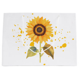 Gouden Zonnebloem Groot Cadeauzakje