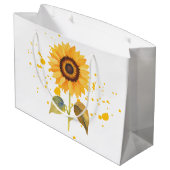 Gouden Zonnebloem Groot Cadeauzakje (Achterkant Gekanteld)