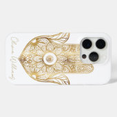 Gouden Zonnebloem Hamsa Hand Case-Mate iPhone Case (Achterkant (horizontaal))