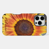 gouden zonnebloem iPhone hoesje (Achterkant horizontaal)