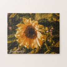 Gouden Zonnebloem Jigsaw Puzzel