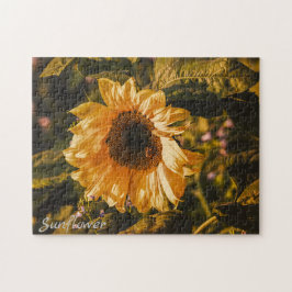 Gouden Zonnebloem Legpuzzel 