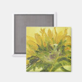 gouden zonnebloem magneet (Voorkant / Achterkant)