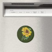 gouden zonnebloem magneet (Insitu (Vaatwasser))