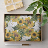 Gouden Zonnebloem Ontwerp 7 Tissuepapier (Geschenk)