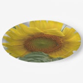 gouden zonnebloem papieren bordje (Gekanteld)