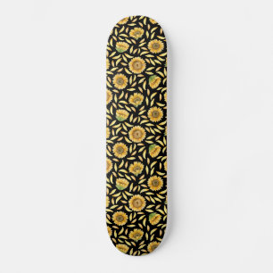 gouden zonnebloem persoonlijk skateboard