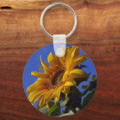 gouden zonnebloem sleutelhanger (Voorkant)