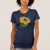 gouden zonnebloem t-shirt (Voorkant)