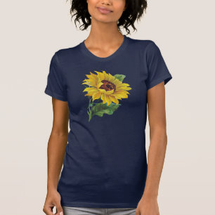 gouden zonnebloem t-shirt