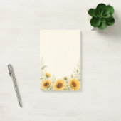 Gouden Zonnebloem Tuin Aquarel Post-it® Notes (Kantoor)
