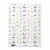 Gouden Zonnebloem vlinder Weide Bruiloft Etiket (Full Sheet)