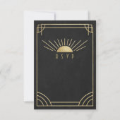 Gouden Zonnebruiloft RSVP Kaartje (Voorkant)