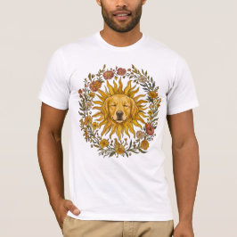 Gouden Zonneschijn Hond Liefhebber T-shirt