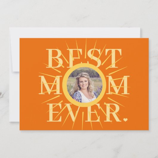 Gouden zonneschijn moeder multi foto Moederdag kaa (Voorkant)