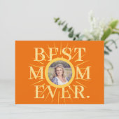 Gouden zonneschijn moeder multi foto Moederdag kaa (Staand voorkant)