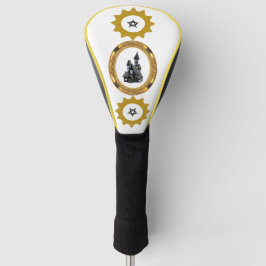 Gouden zonneschijn vector golfheadcover
