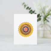 Gouden zonnestraal briefkaart (Staand voorkant)