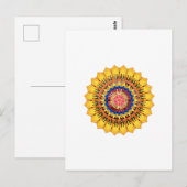 Gouden zonnestraal briefkaart (Voorkant / Achterkant)