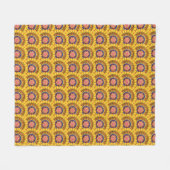 Gouden zonnestraal fleece deken (Voorkant (Horizontaal))