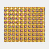 Gouden zonnestraal fleece deken (Voorkant (Horizontaal))