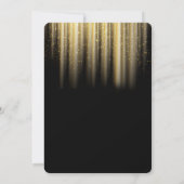 Gouden zonnestraal glitter 21e verjaardag kaart (Achterkant)