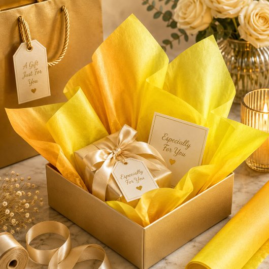 Gouden Zonnewende Tissuepapier