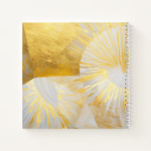 Gouden zonovergoten in zilveren dageraad notitieboek (Achterkant)