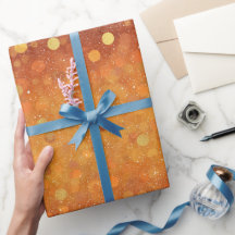 Gouden Zonsondergang Gemengd Oranje Glitter Patroo