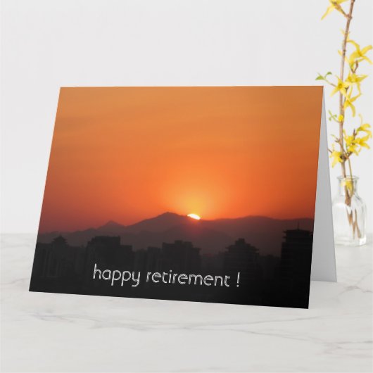 gouden zonsondergang groot kaart (Gele Bloem)