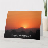 gouden zonsondergang groot kaart (Voorkant)