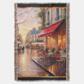 Gouden zonsondergang licht op een regenachtig stad deken (Voorkant Verticaal)