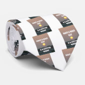 Gouden zonsondergang met leuke dag/nacht wensen stropdas (Opgerold)