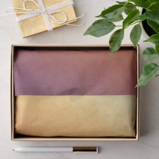 Gouden zonsondergang ombre tissuepapier (Geschenk)