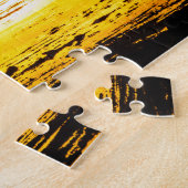 Gouden zonsondergang over de baai legpuzzel (Zijkant)
