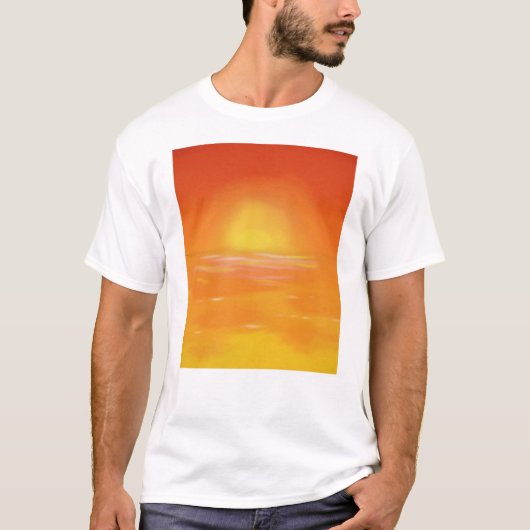 Gouden zonsondergang t-shirt (Voorkant)